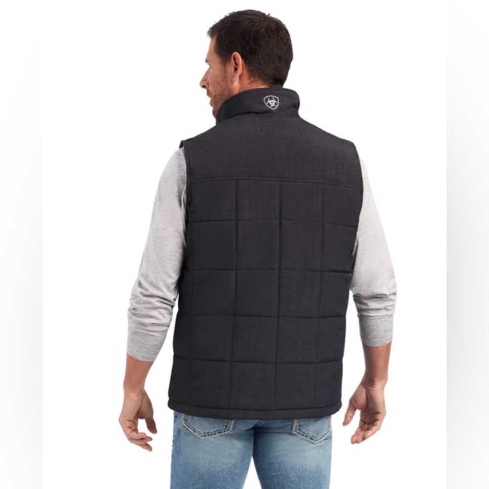 Ariat mens Phantom Crius Insulated Mens plus size quilted Vest oversized coat - Picture 2 of 14